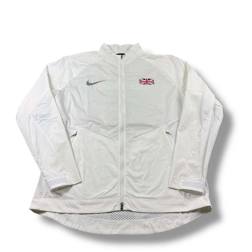 Nike Stadium Great Britain Full-Zip Performance DriFIT Running Jacket Mens L EUC